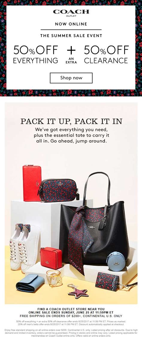 coach promo|promo coach outlet.